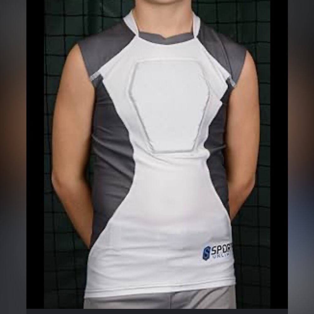 Sports unlimited sternum guard shirt size youth large NWT